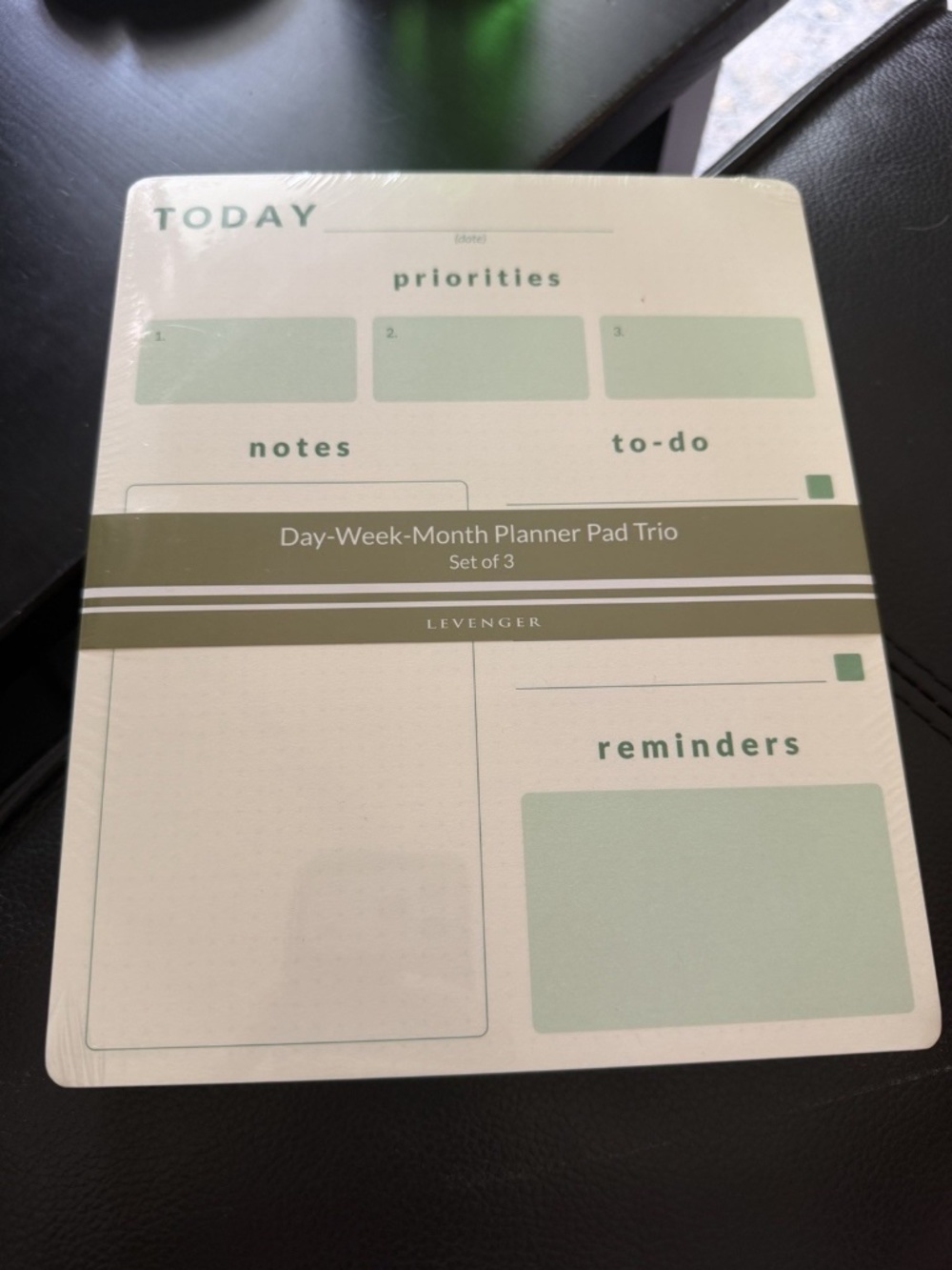Levenger Daily Weekly Monthly Planner Pad Trio Set of 3 BRAND NEW & SEALED